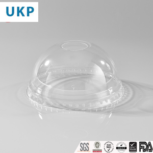 disposable cups, UKP plastic cup 98 PET DOME lid copy